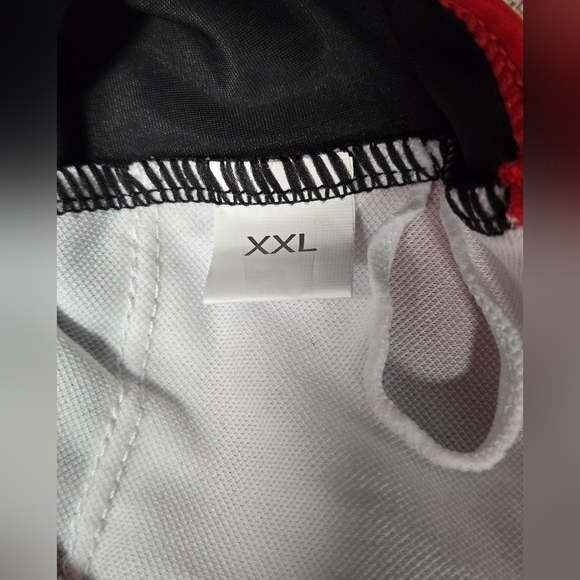 XXL Black And Red Cropped Tankini Shorts Racerback Padded Bra Athletic Style - Picture 7 of 7